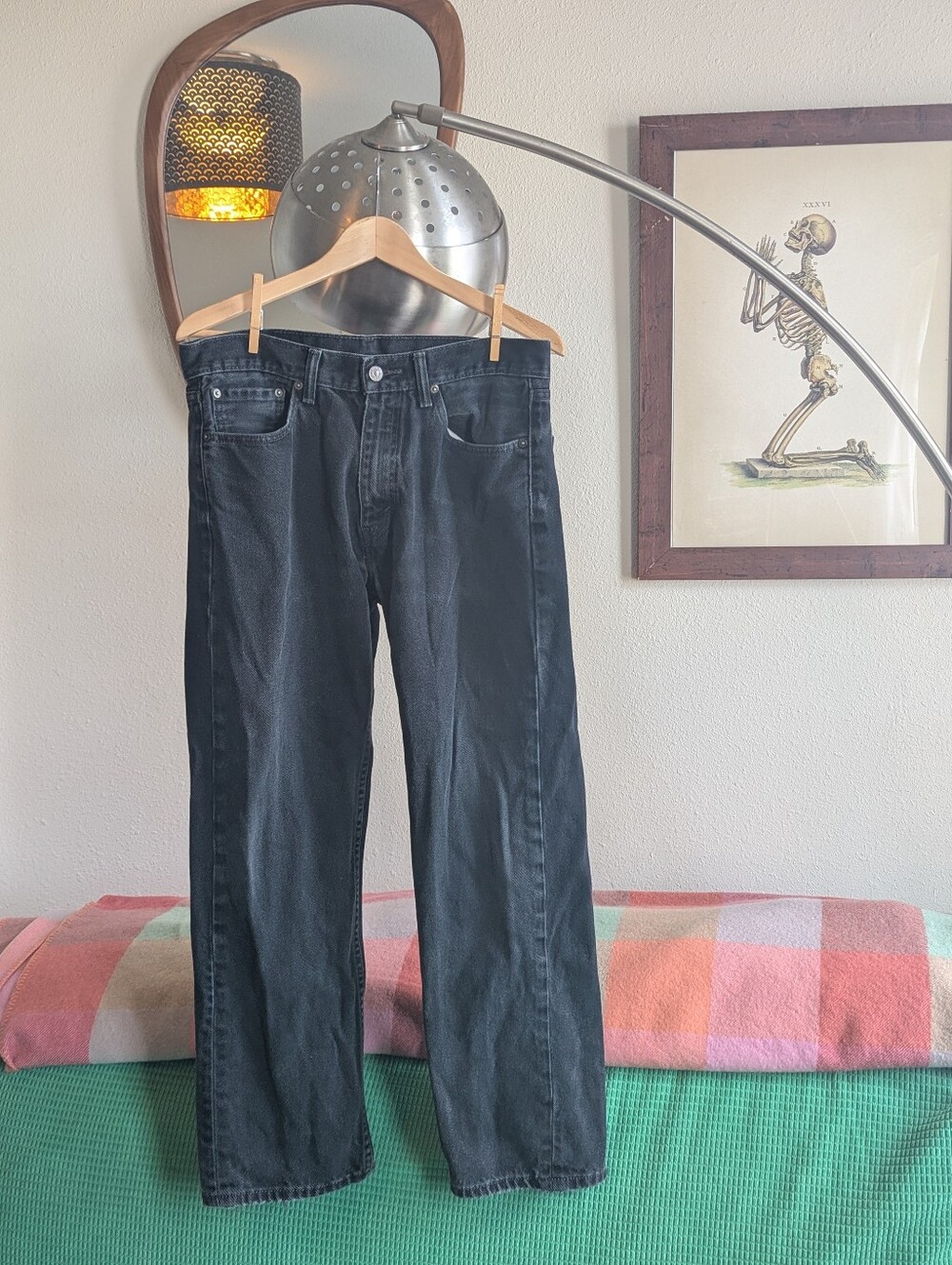 Levi's Distressed Black 100% Cotton Jeans 33X30